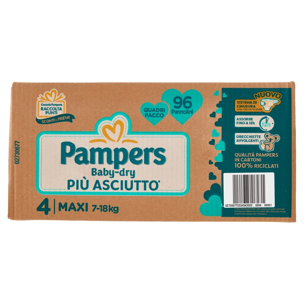 Pampers Baby-dry Maxi 96 pz